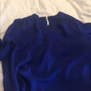 Royal blue quarter sleeve shirt